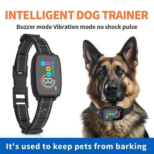 Beastlo Smart Rechargeable Anti-Bark Dog Collar with HD Display & Waterproof Design