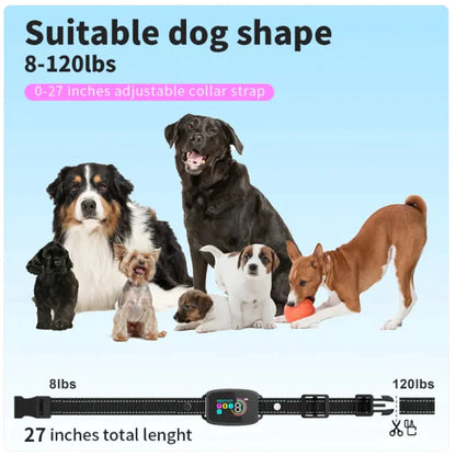 Beastlo Smart Rechargeable Anti-Bark Dog Collar with HD Display & Waterproof Design